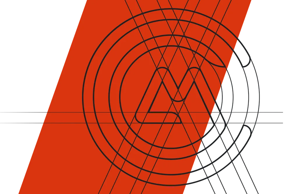 Gestaltungselement aus dem Corporate Design von Cop Metall