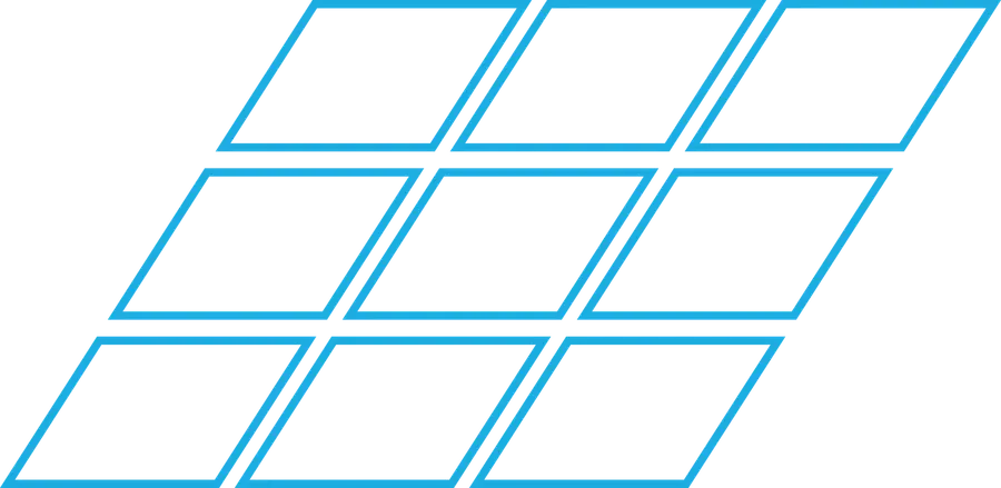 Gestaltungselement von Elite PV: Zellen als blaue Linien